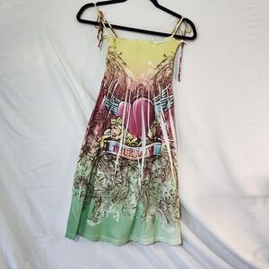 Exist Vibrant Red and Yellow Dress